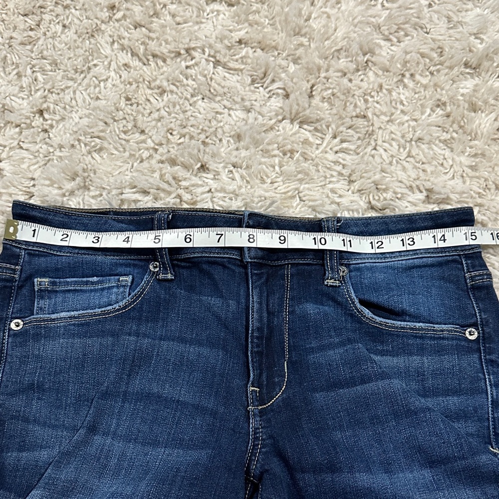 AMERICAN EAGLE OUTFITTERS Dark Indigo Skinny Jeans Sz 8 - Picture 12 of 14